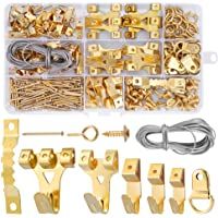Colgador para Cuadros Kit- DazSpirit 250pcs Marco de Fotos Ganchos- Cuelga Cuadros Resistente para Colgar Apoya 10lb…